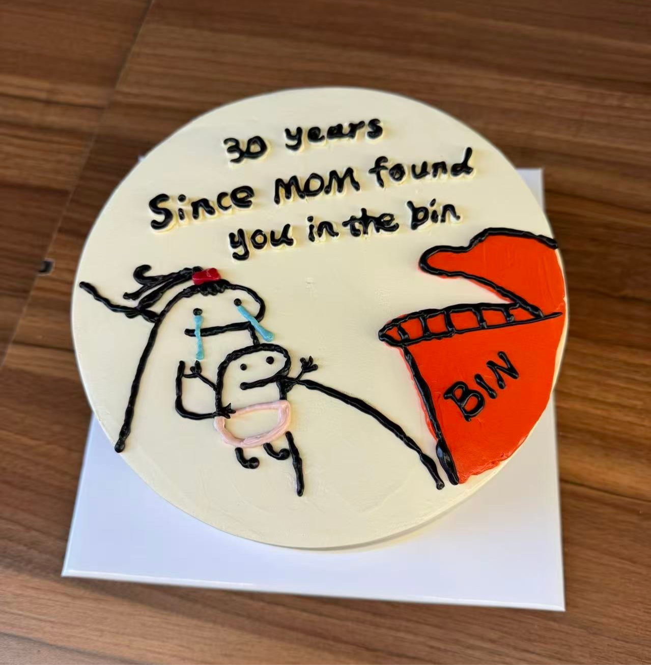 Found You In The Bin Flork cake