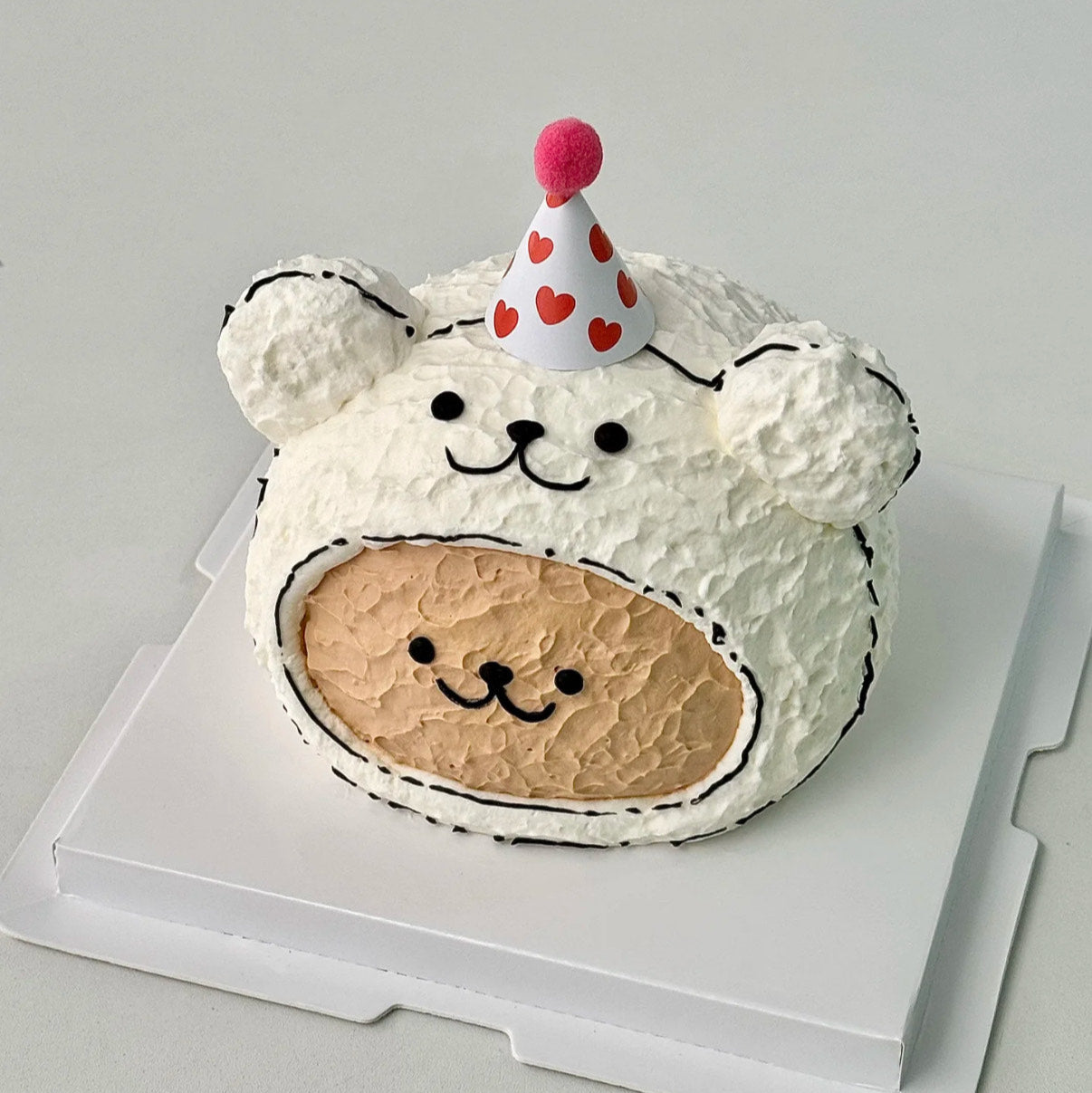 Line Puppy 3D cake