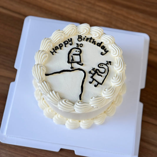 Flork Off A Cliff cake