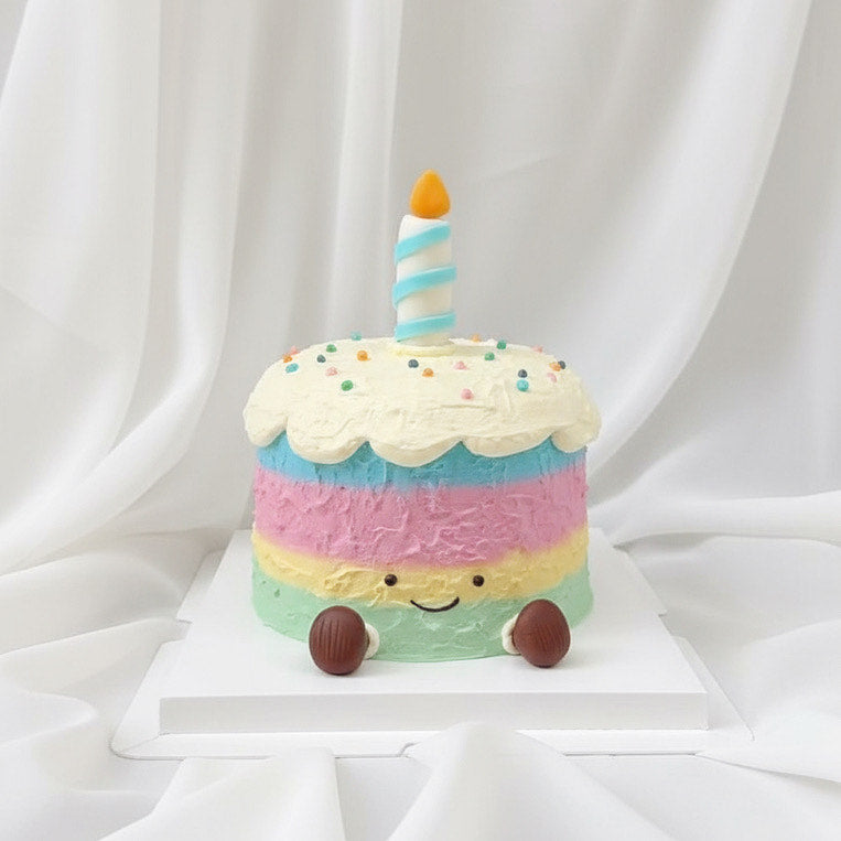 Rainbow Jellycat Birthday cake