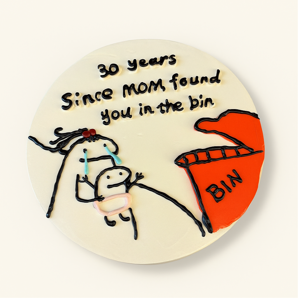 Found You In The Bin Flork cake