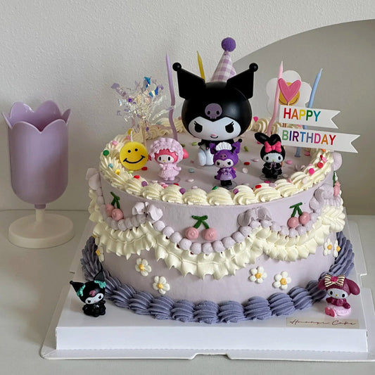 Kuromi Sanrio cake